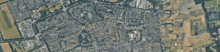 Distance bus station from Wageningen to campus