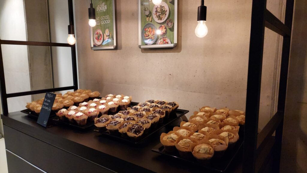 Tasty snacks from the cafeteria