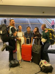 My group arriving to Porto