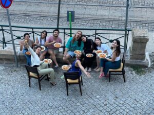 EUW team having a dinner