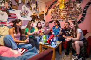Corridor housing gatherings