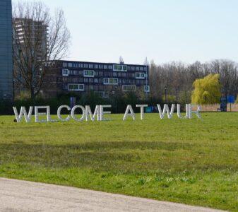 WUR BOD 2026 Welcome at WUR sign