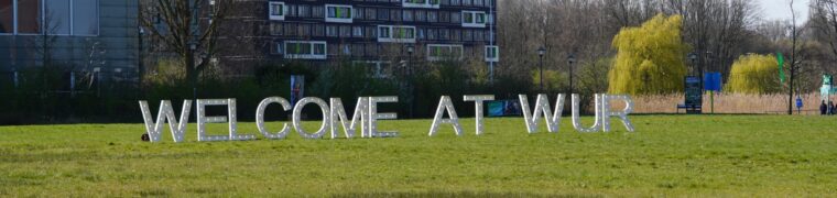WUR BOD 2026 Welcome at WUR sign