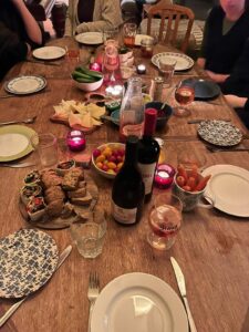 Dinner with roomamates and friends